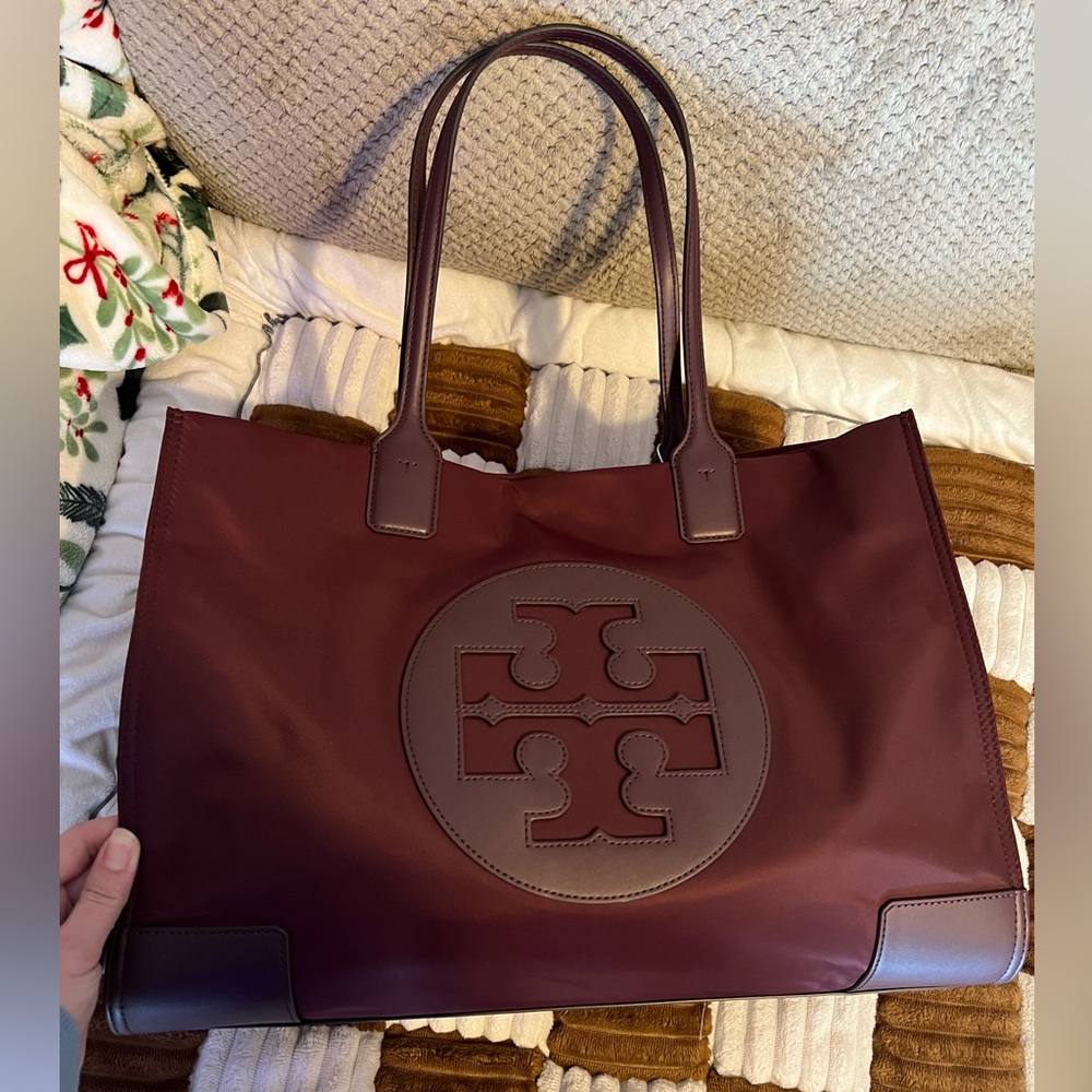Tory Burch Ella Tote in Claret NWTS!